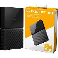 WD 2TB Black My Passport  Portable External Hard Drive — USB 3.0